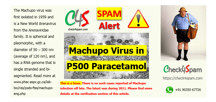 Machupo Virus P500 Paracetamol