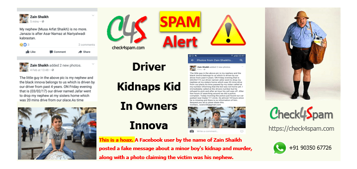 driver kidnaps kid innova