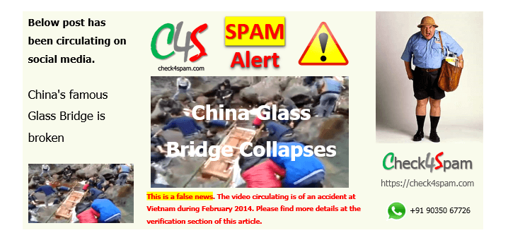 china glass bridge collapses hoax