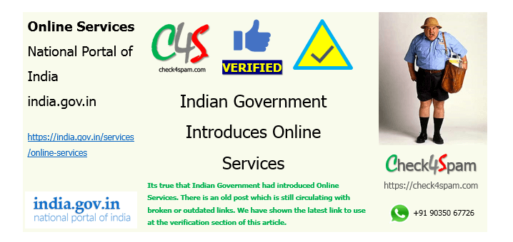 Indian Government introduces Online Services