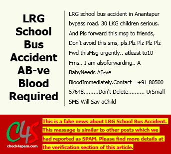 LRG School Bus Accident hoax
