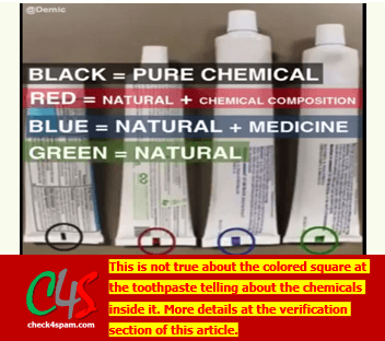 toothpaste color coding hoax