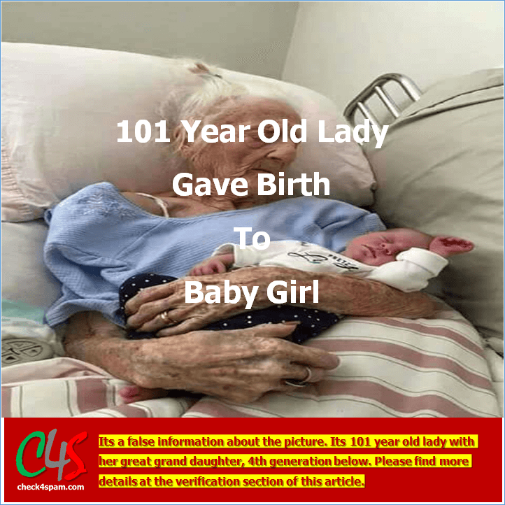 101 year old gave birth baby girl hoax