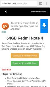 redmi note4 rupees 499 only spam