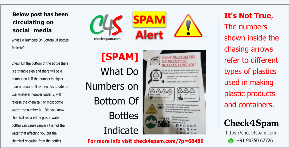 [SPAM] What Do Numbers on Bottom Of Bottles Indicate Check4Spam