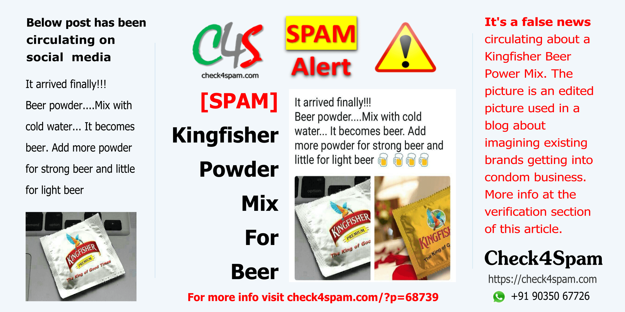 Kingfisher Beer Powder Mix - SPAM