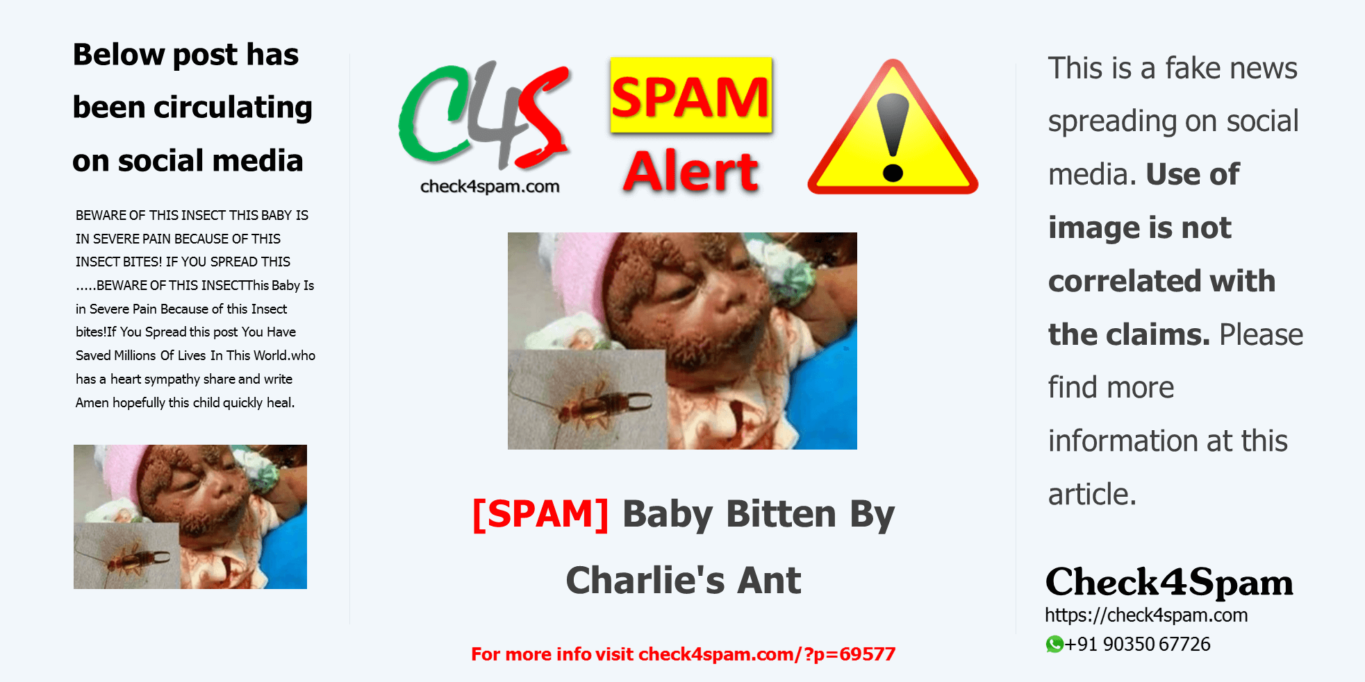 [SPAM] Baby Bitten By Charlie's Ant