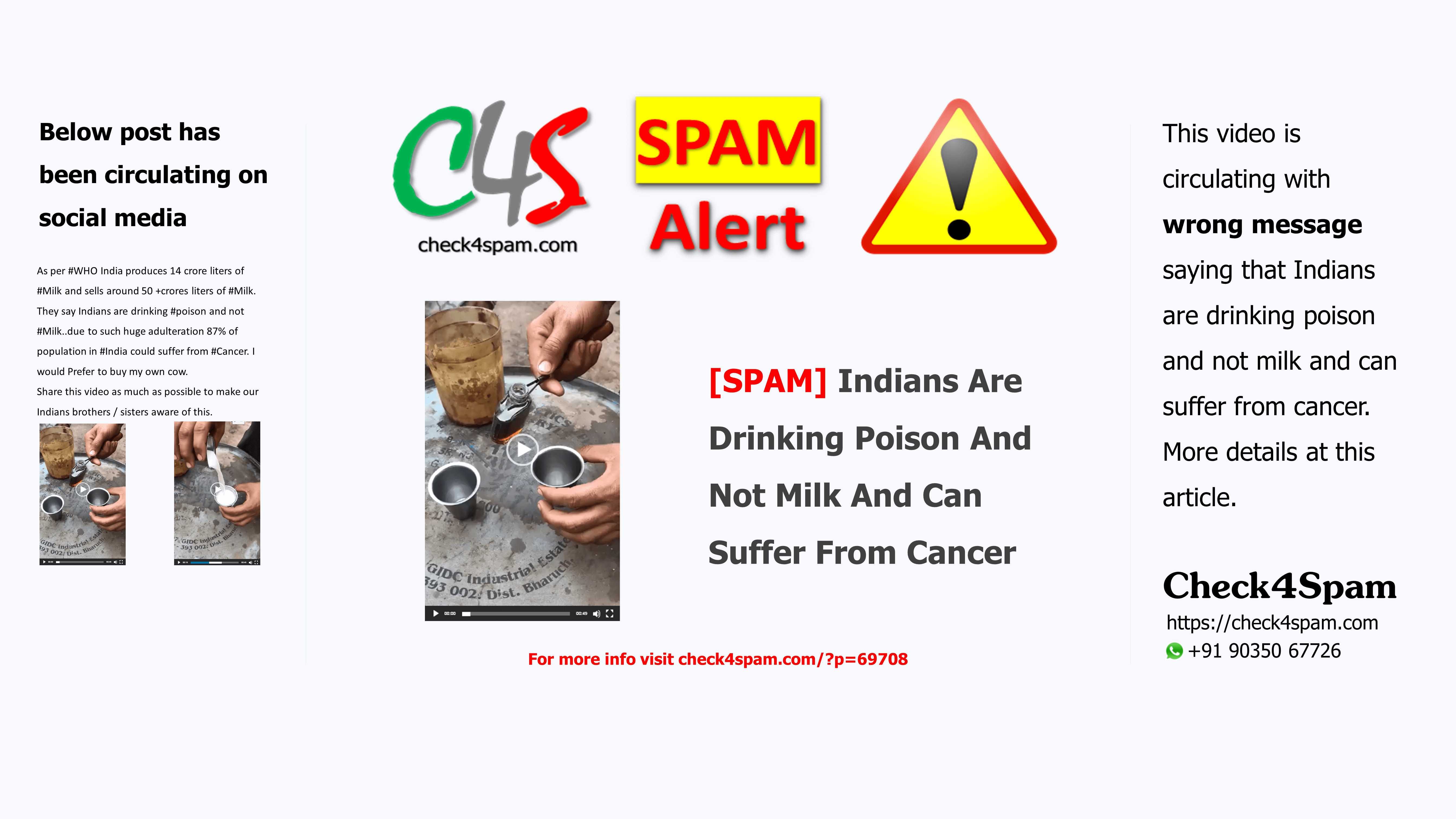 [SPAM] Indians Are Drinking Poison And Not Milk And Can Suffer From Cancer