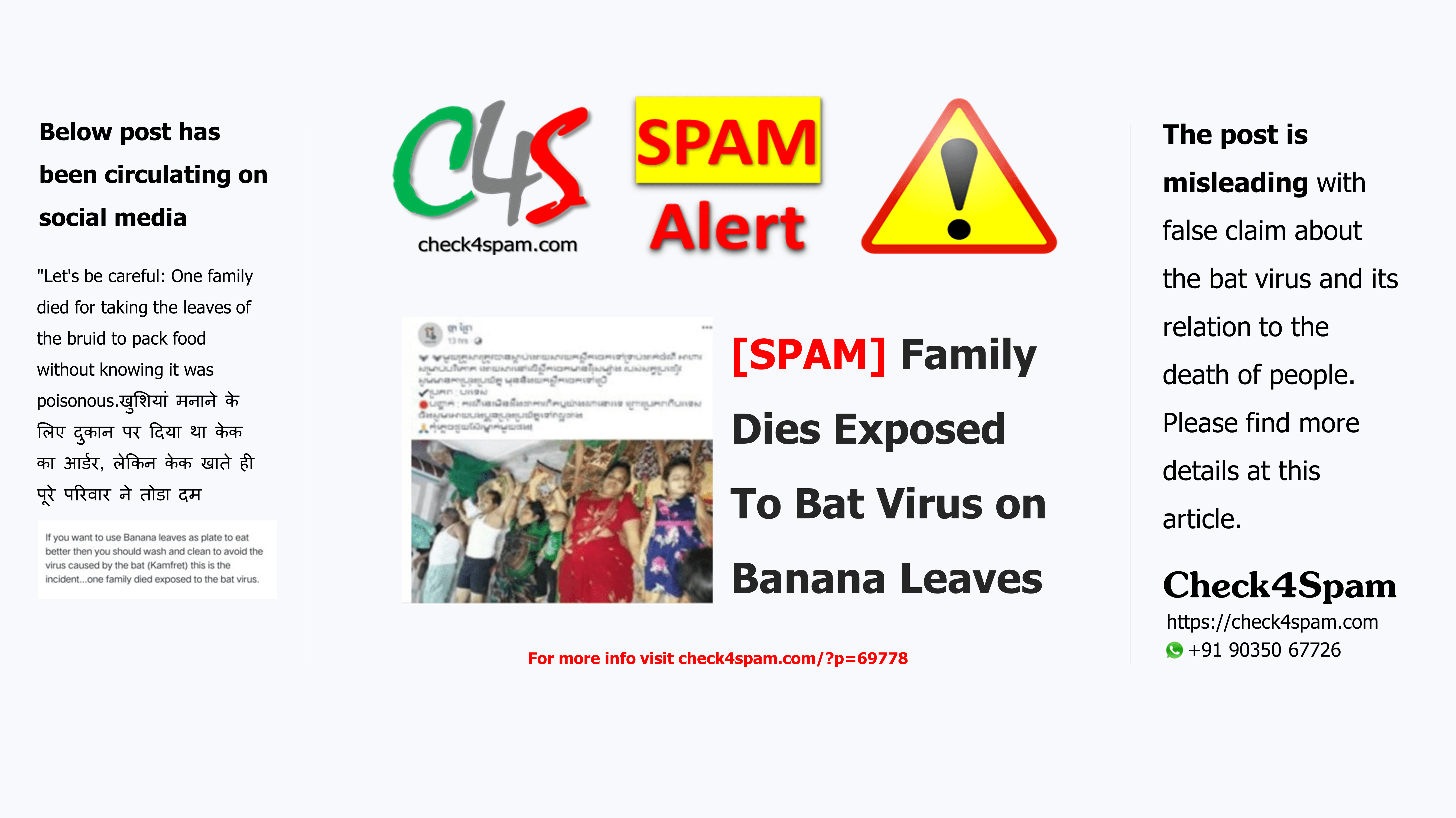Family Dies Exposed To Bat Virus on Banana Leaves