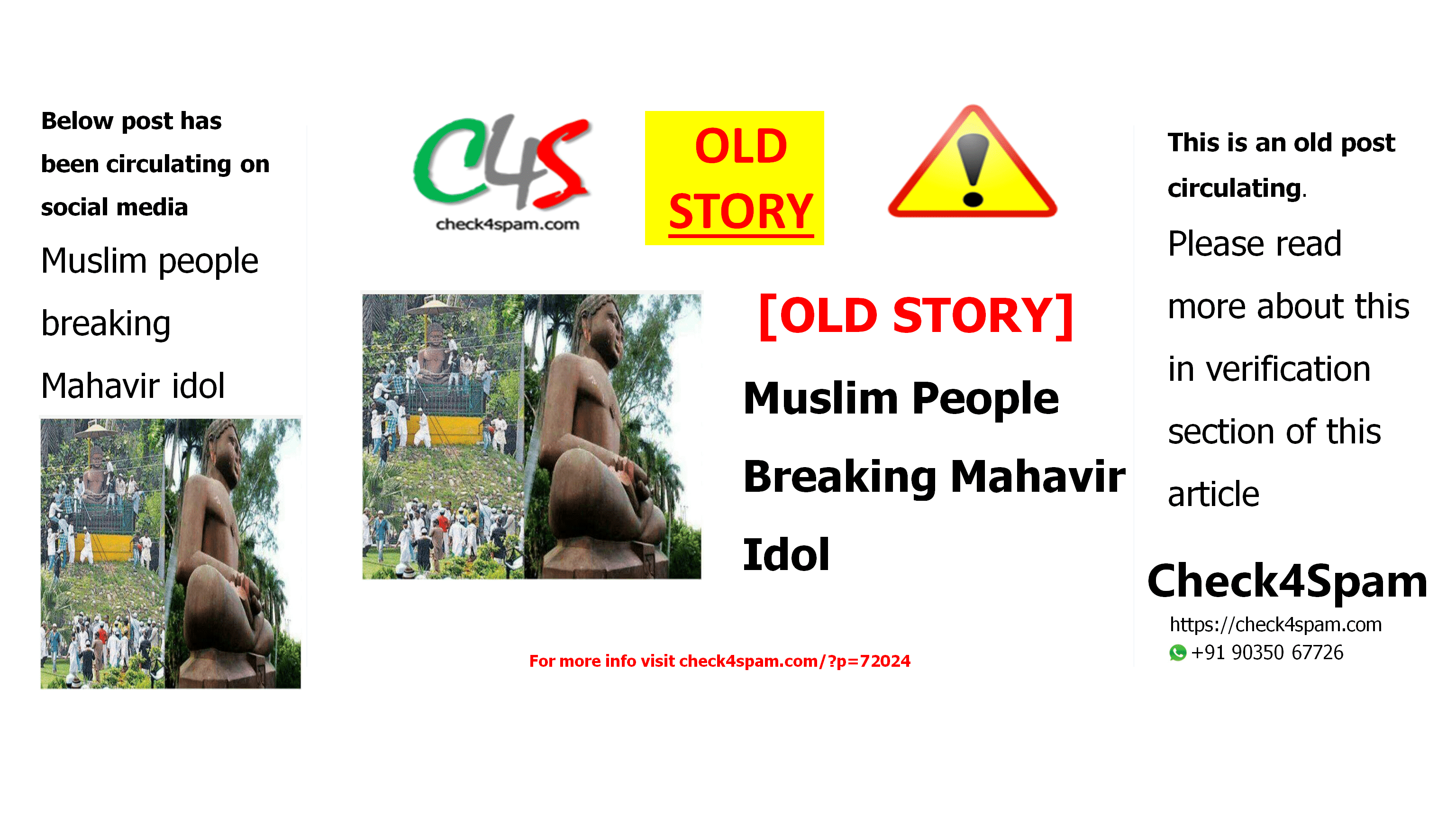 Muslim People Breaking Mahavir Idol