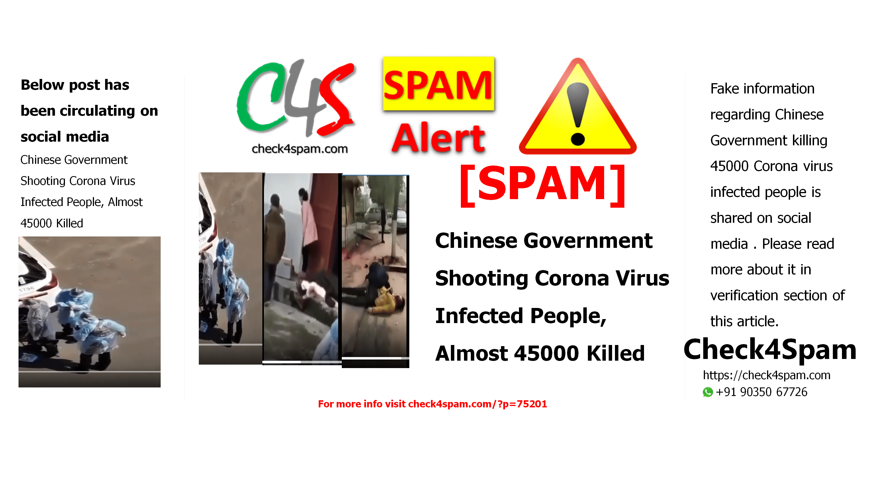 Chinese Government Shooting Corona Virus Infected People, Almost 45000 Killed