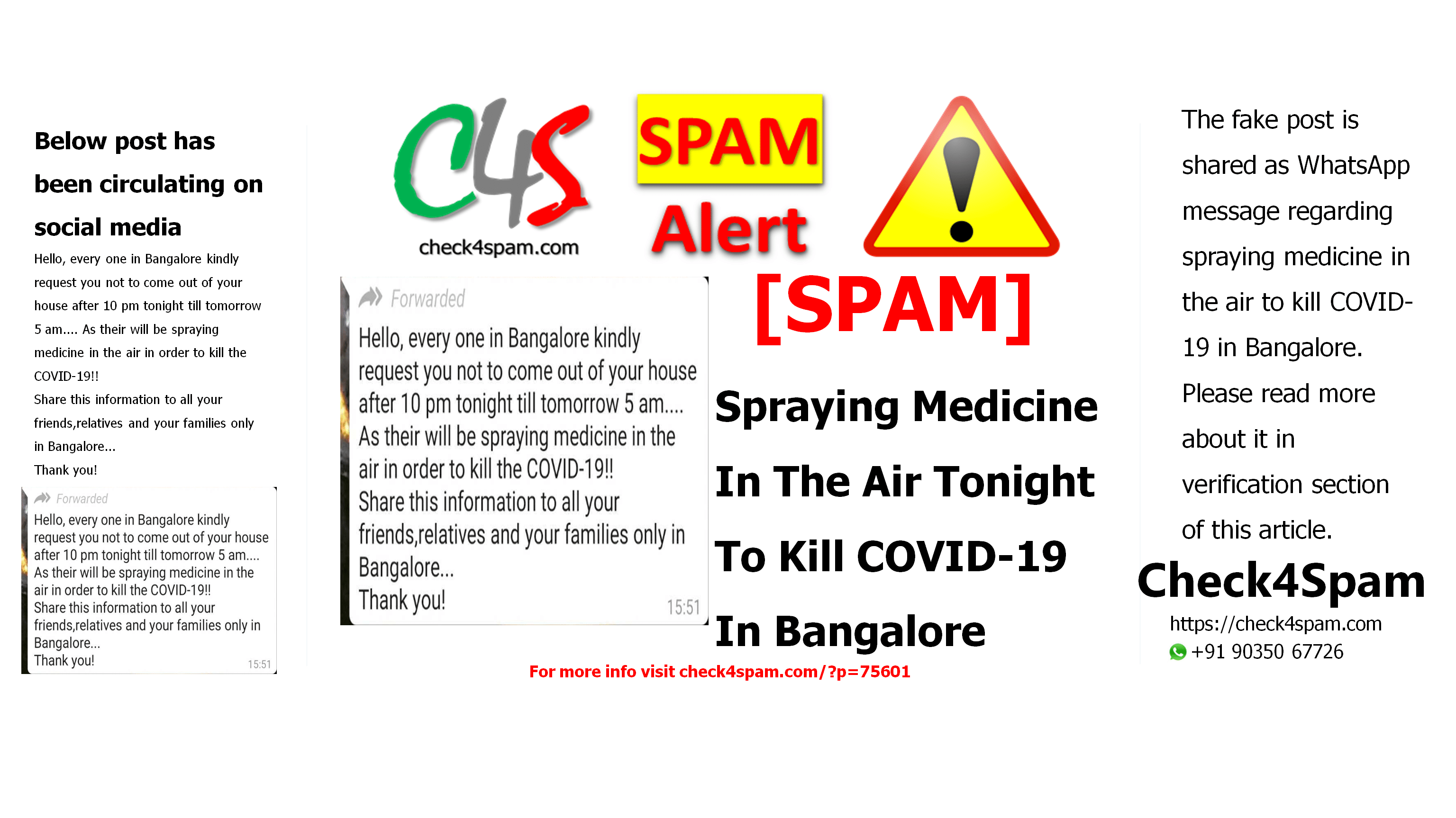 Spraying Medicine In The Air Tonight To Kill COVID-19 In Bangalore
