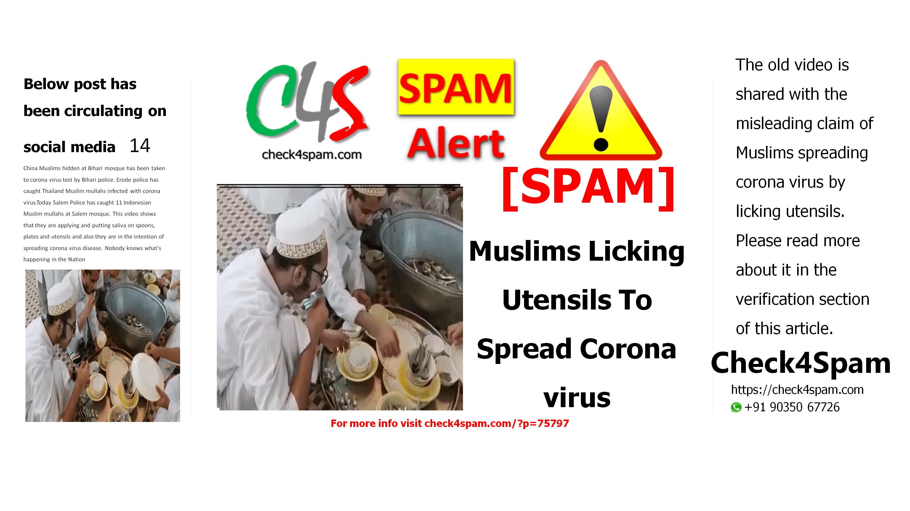 Muslims Licking Utensils To Spread Coronavirus
