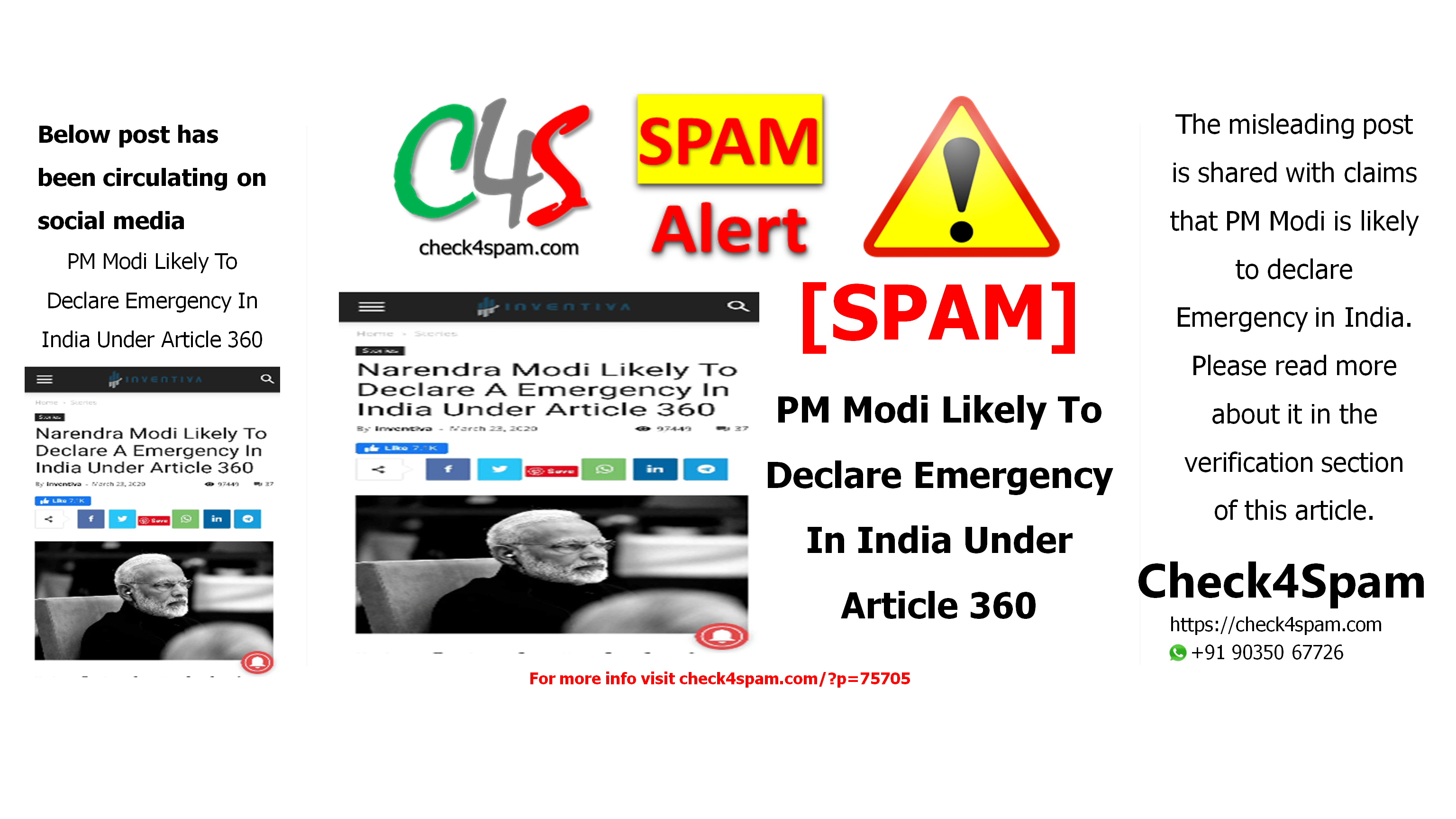 PM Modi Likely To Declare Emergency In India Under Article 360