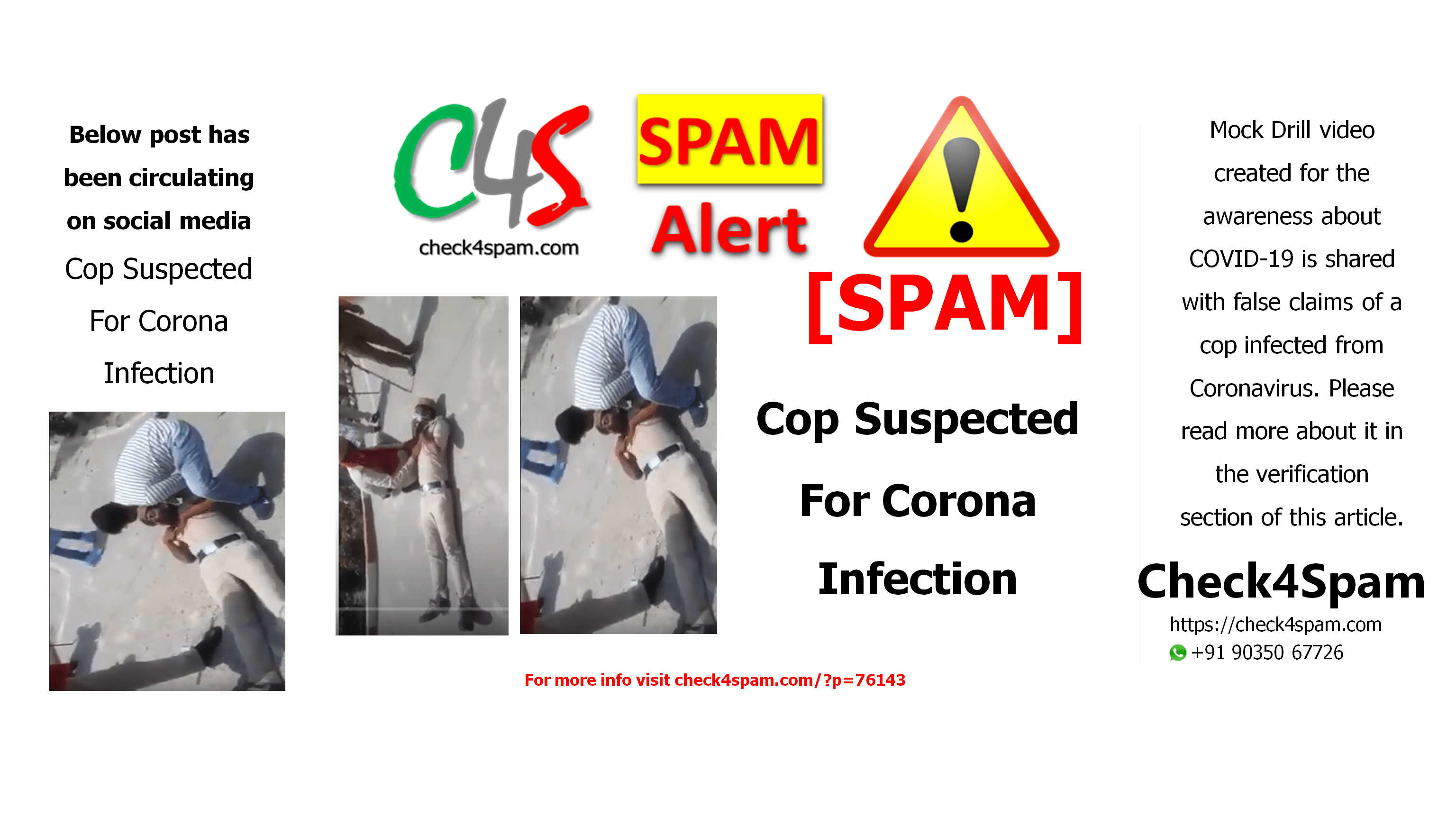 Cop Suspected For Corona Infection