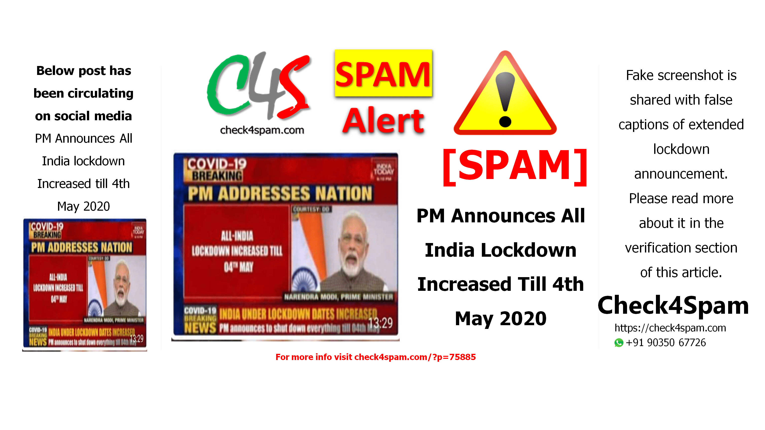 PM Announces All India Lockdown Increased Till 4th May 2020