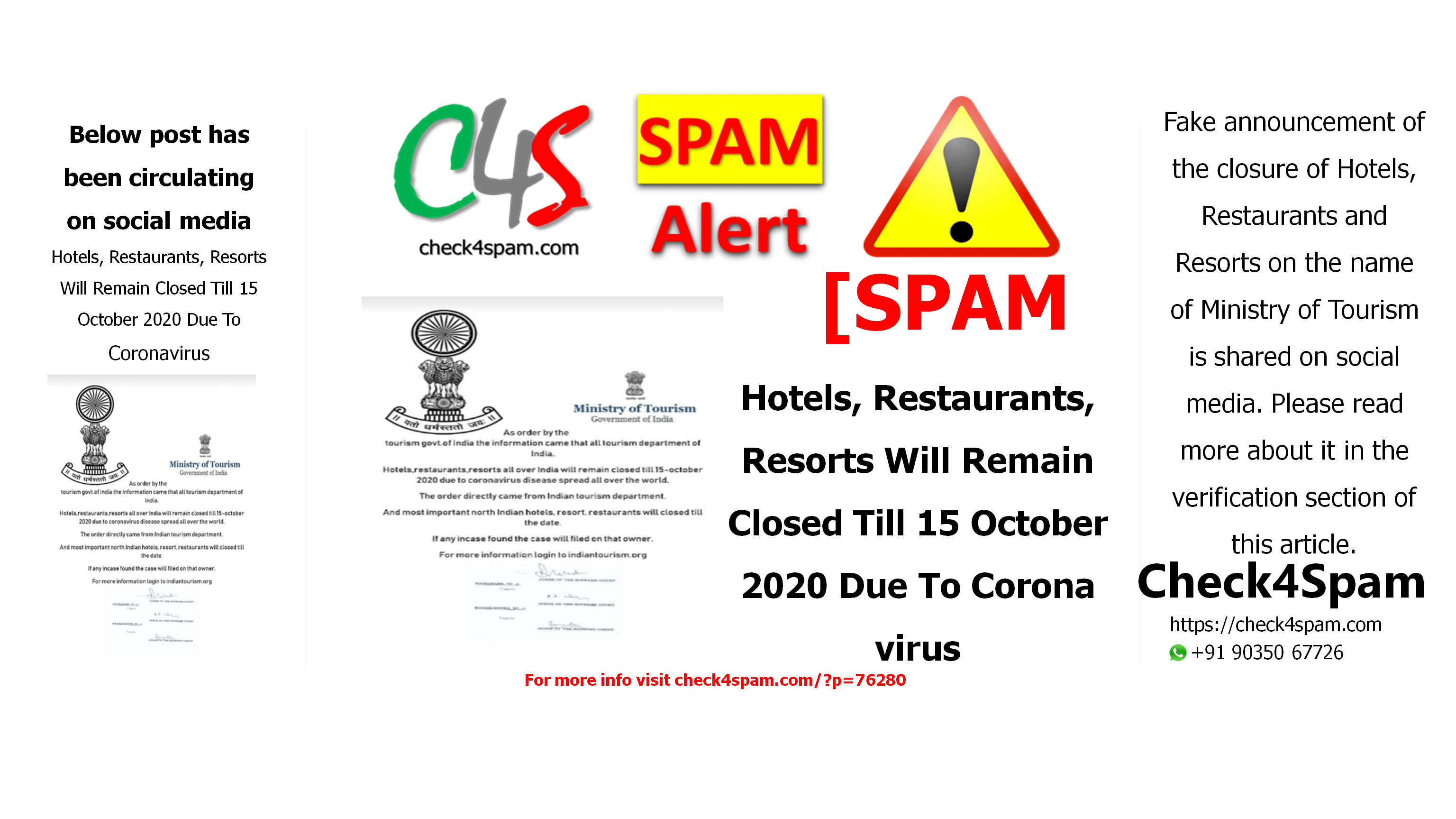 Hotels, Restaurants, Resorts Will Remain Closed Till 15 October 2020 Due To Coronavirus