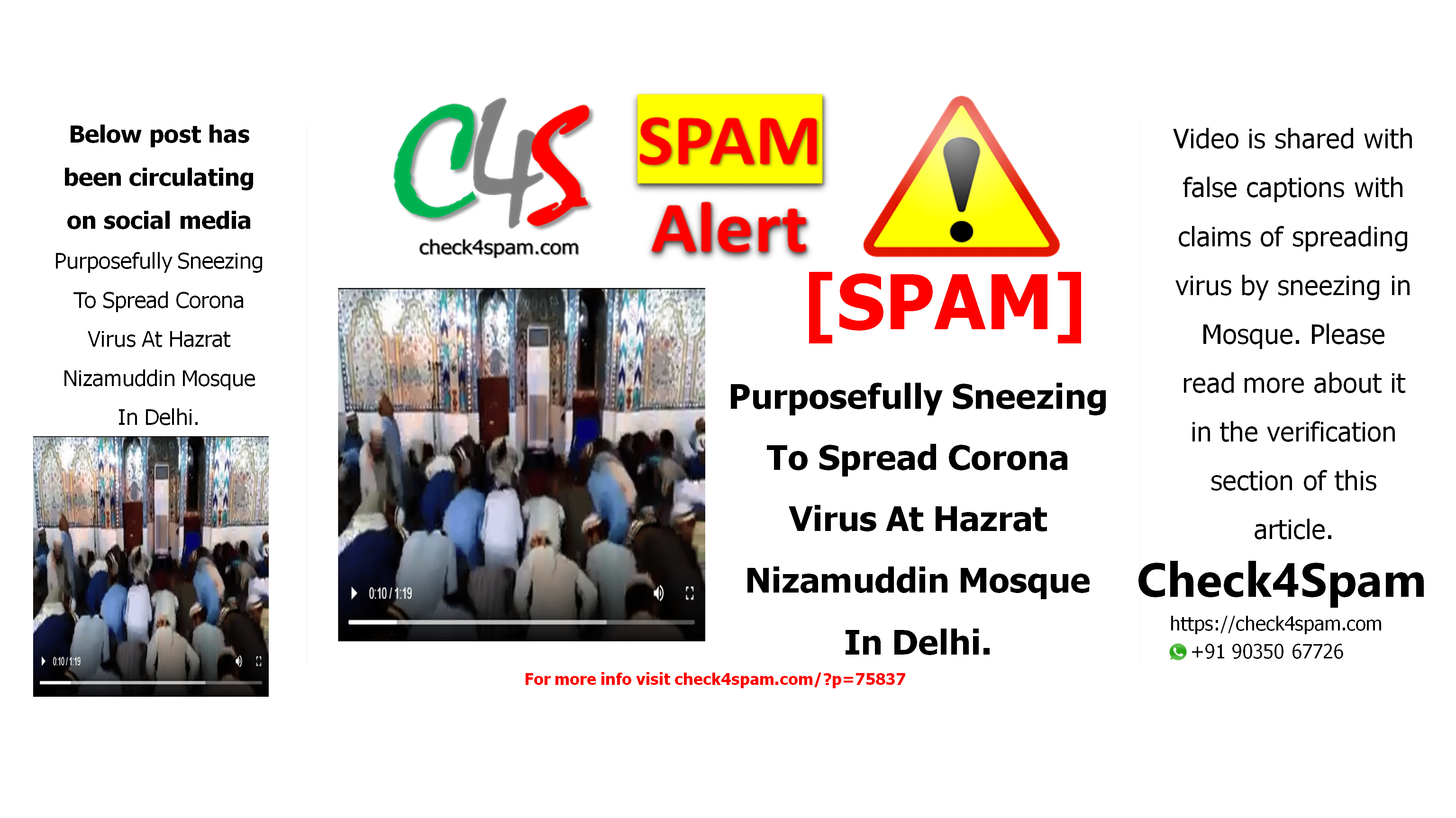 Purposefully Sneezing To Spread Coronavirus At Hazrat Nizamuddin Mosque In Delhi