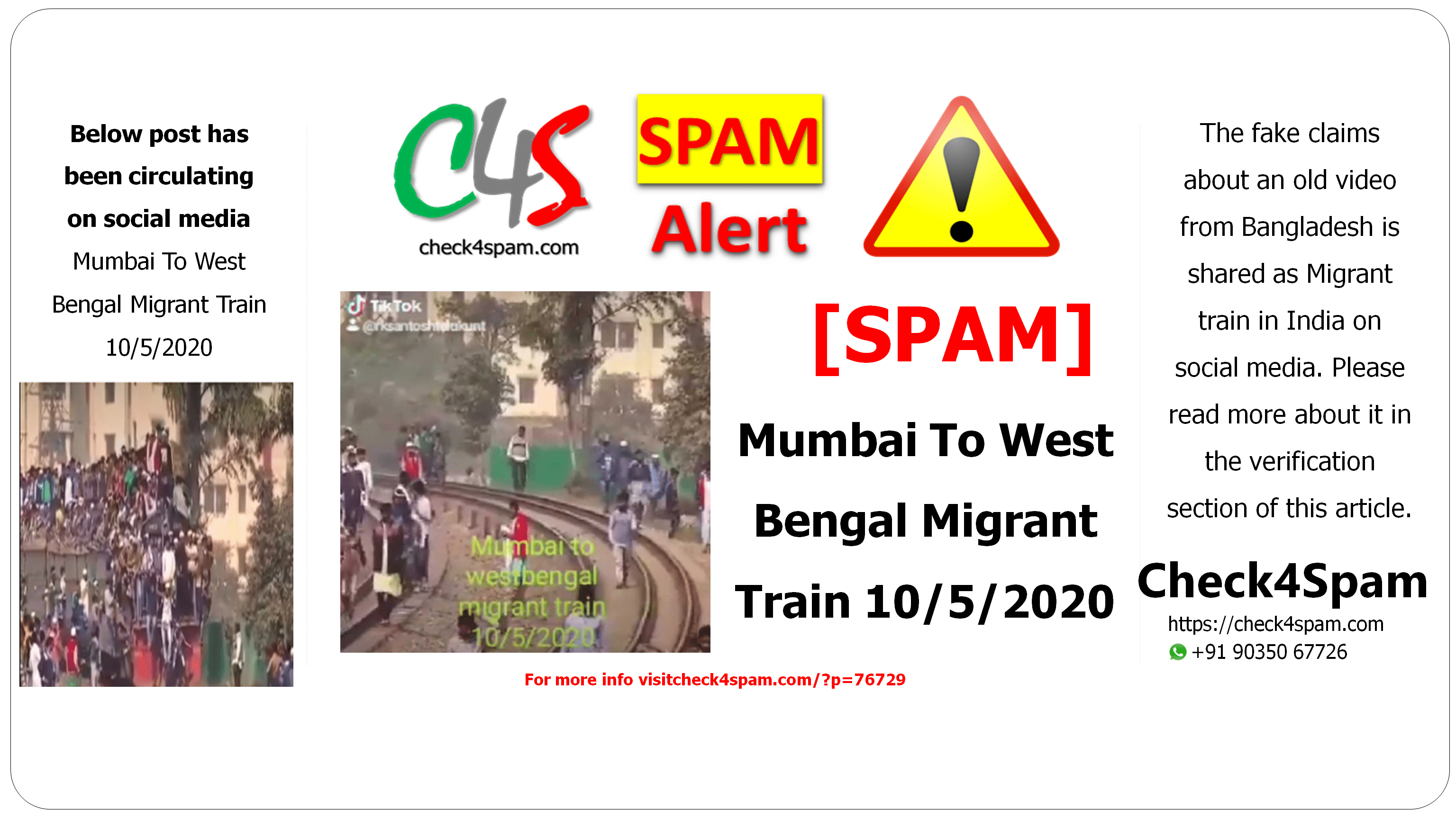 Mumbai To West Bengal Migrant Train