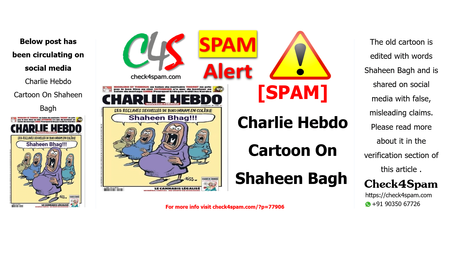 Charlie Hebdo Cartoon On Shaheen Bagh
