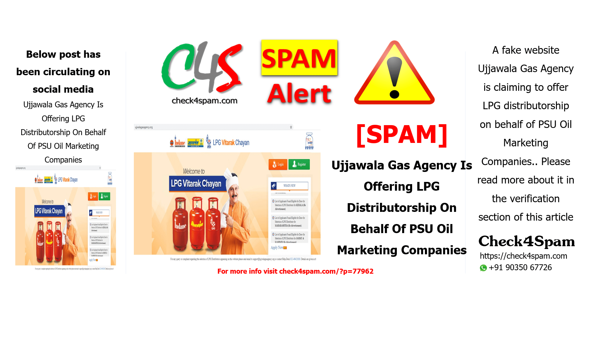 Ujjawala Gas Agency Is Offering LPG Distributorship On Behalf Of PSU Oil Marketing Companies