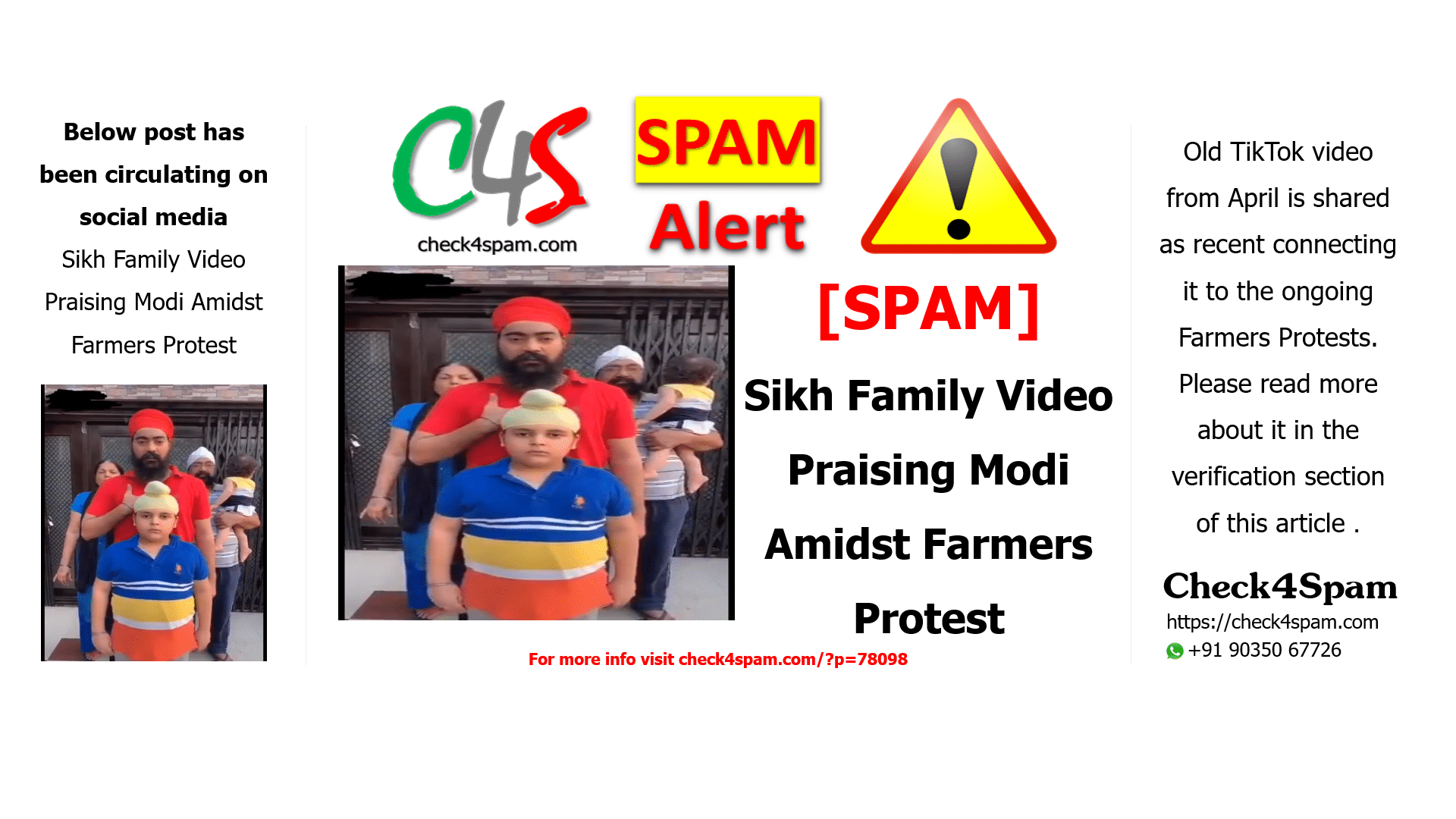 Sikh Family Video Praising Modi Amidst Farmers Protest