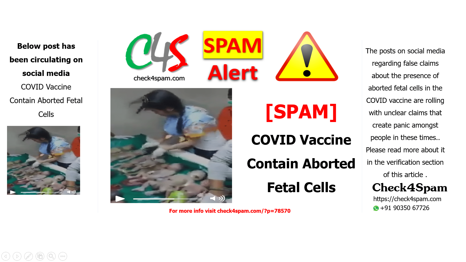 COVID Vaccine Contain Aborted Fetal Cells