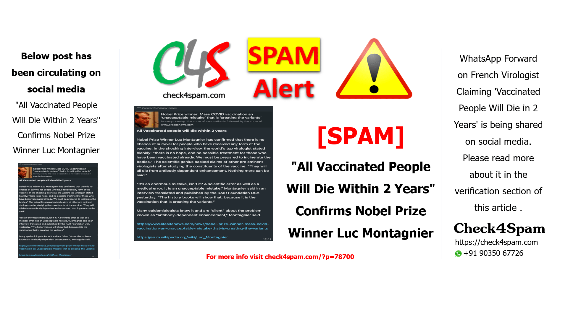 "All Vaccinated People Will Die Within 2 Years" Confirms Nobel Prize Winner Luc Montagnier