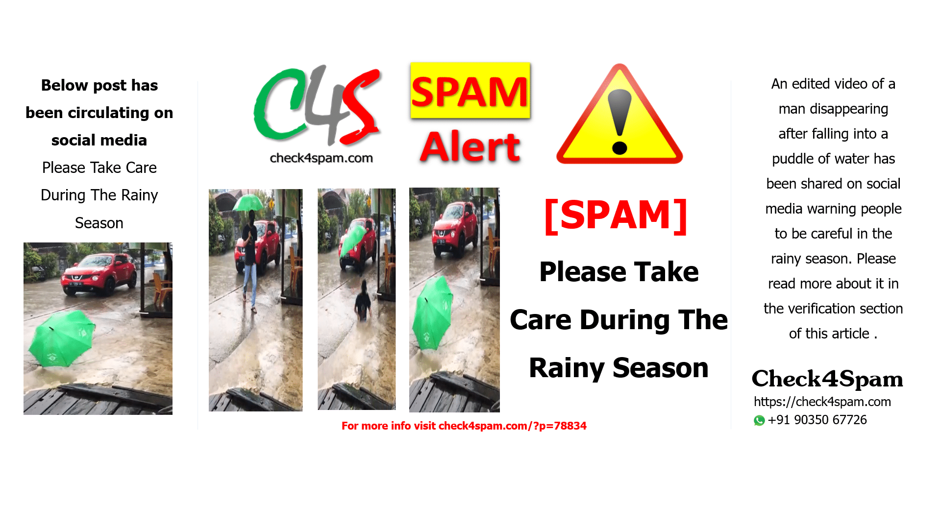 Please Take Care During The Rainy Season