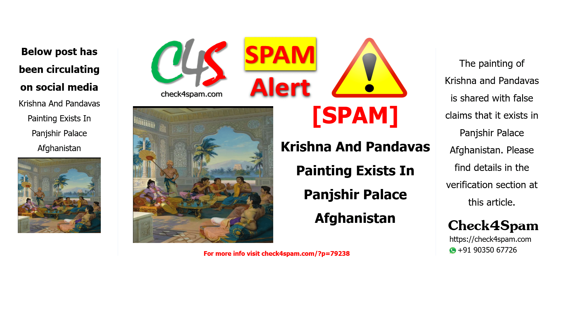 Krishna And Pandavas Painting Exists In Panjshir Palace Afghanistan