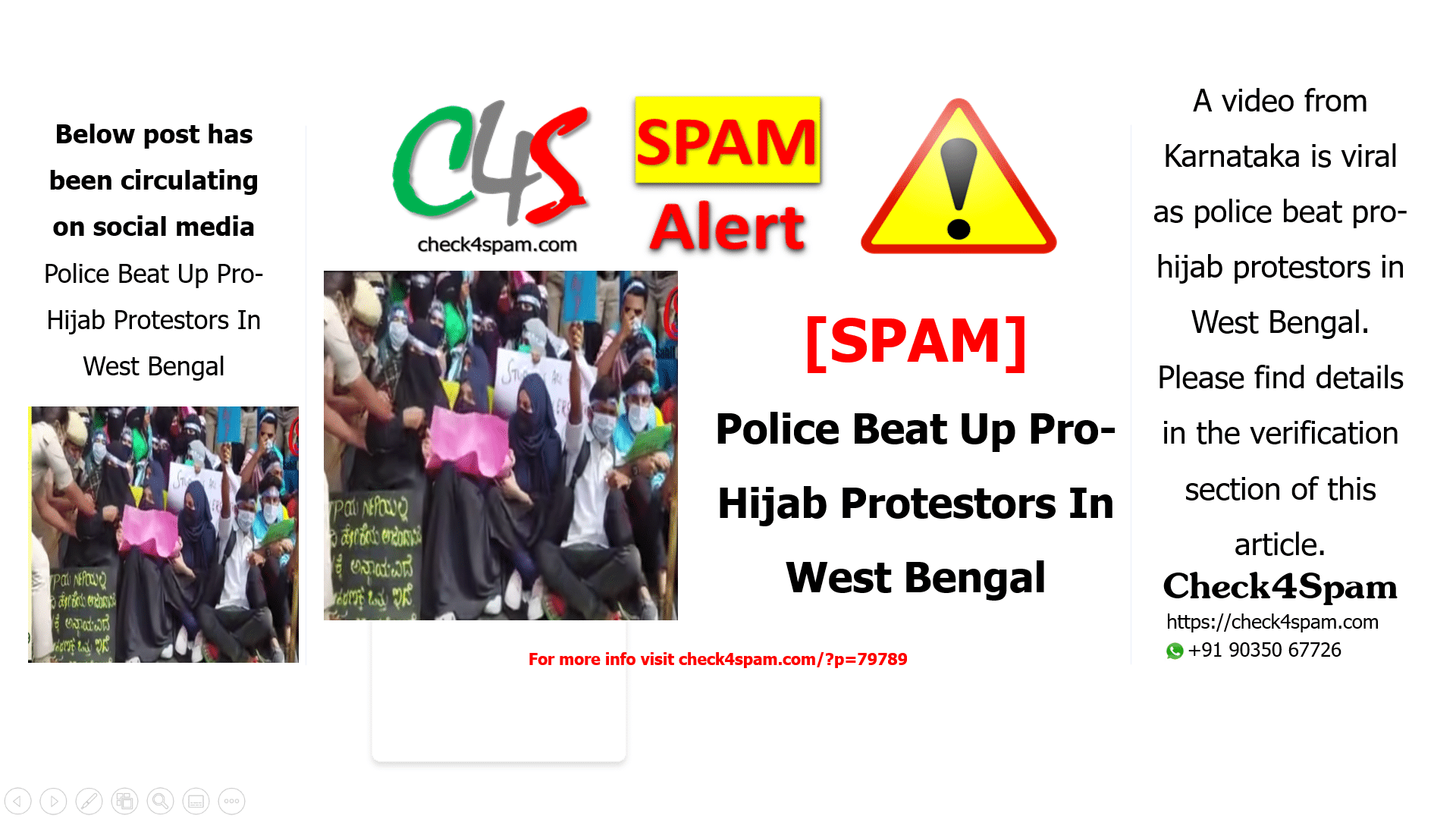 Police Beat Up Pro-Hijab Protestors In West Bengal