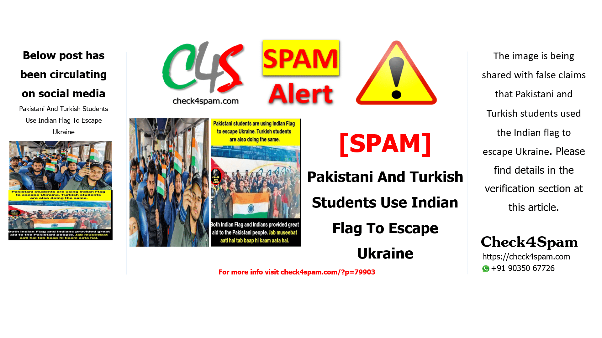 Pakistani And Turkish Students Use Indian Flag To Escape Ukraine