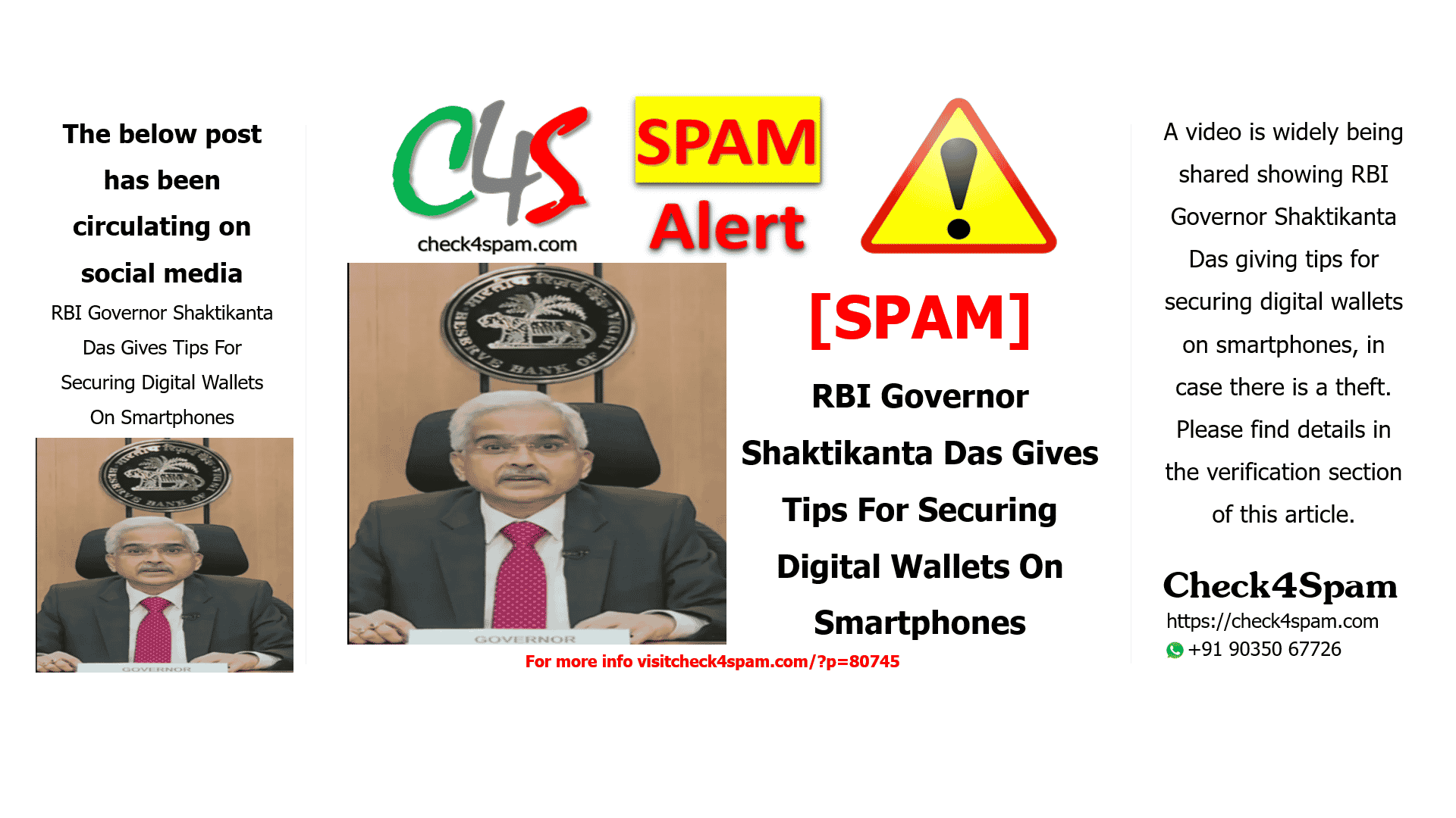 RBI Governor Shaktikanta Das Gives Tips For Securing Digital Wallets On Smartphones
