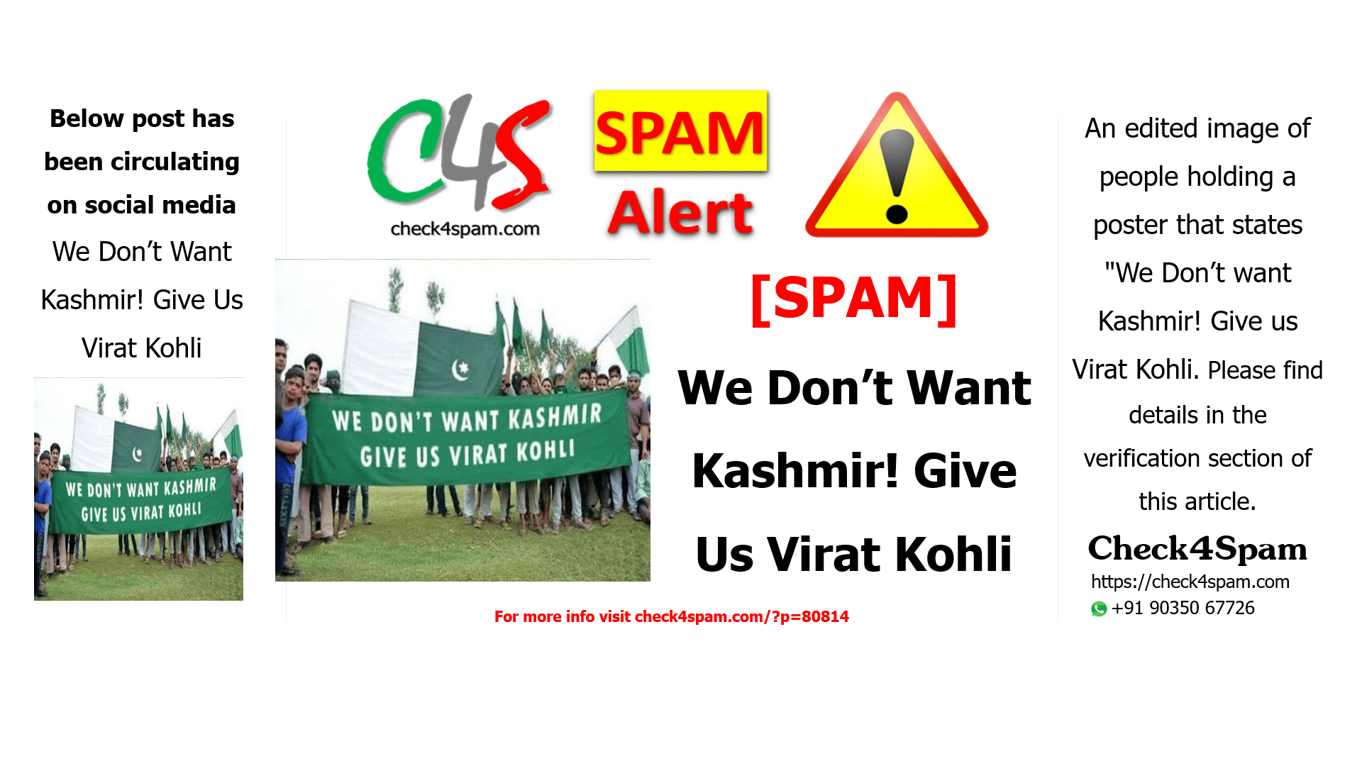We Don’t Want Kashmir! Give Us Virat Kohli
