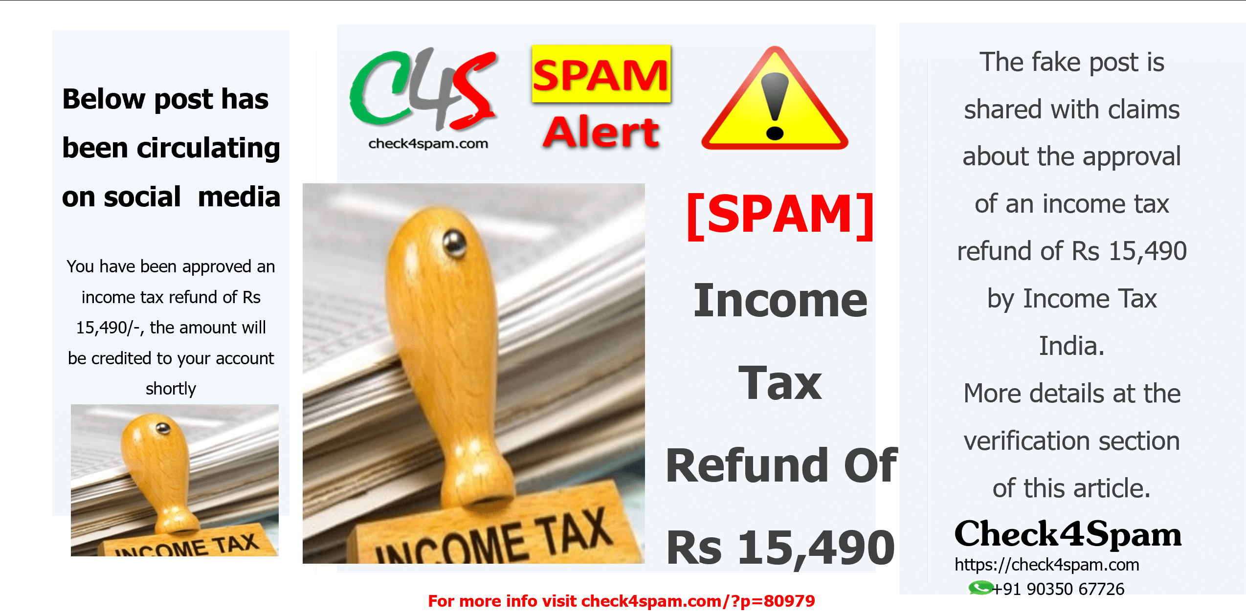Income Tax Refund Of Rs 15,490