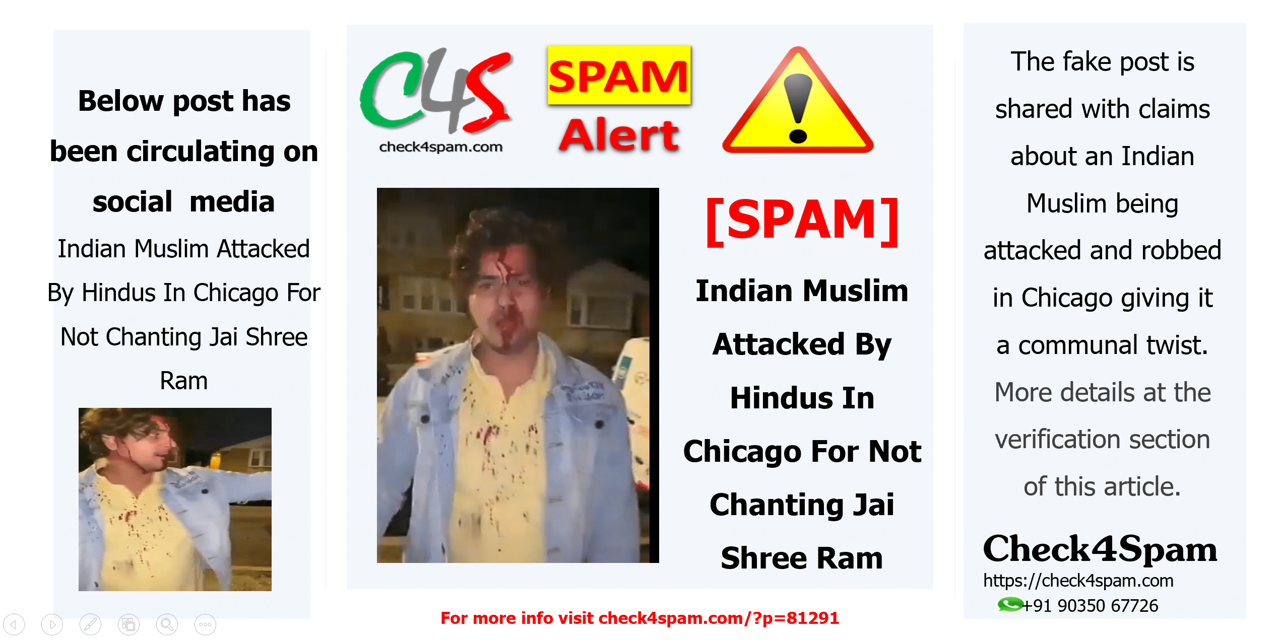 Indian Muslim Attacked By Hindus In Chicago For Not Chanting Jai Shree Ram