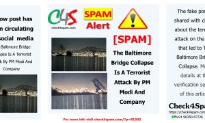 The Baltimore Bridge Collapse Is A Terrorist Attack By PM Modi And Company