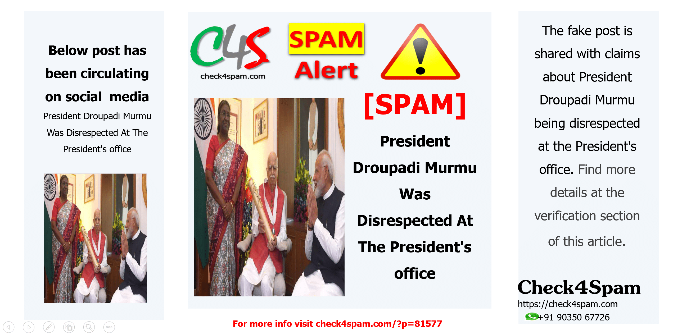 President Droupadi Murmu Was Disrespected At The President's office